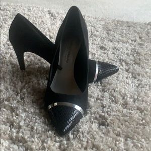 Black suede shoes only wore once